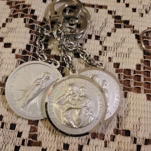 Lot of 3 St. Christopher/Lady of the Highway Key Chains